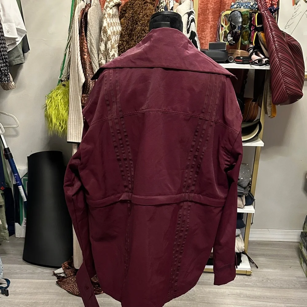 IVY PARK Burgundy Men's Military Jacket - Picture 4 of 4